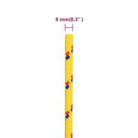 Corda Nautica Gialla 8 mm 50 m in Polipropilene 152608