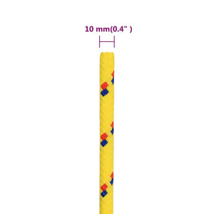 Corda Nautica Gialla 10 mm 100 m in Polipropilene cod mxl 42651