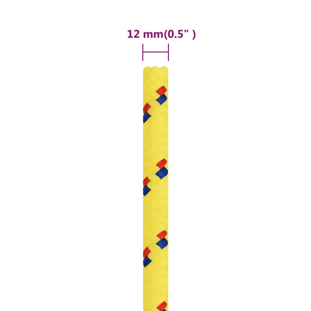 Corda Nautica Gialla 12 mm 50 m in Polipropilene cod mxl 47684