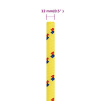 Corda Nautica Gialla 12 mm 50 m in Polipropilene cod mxl 47684