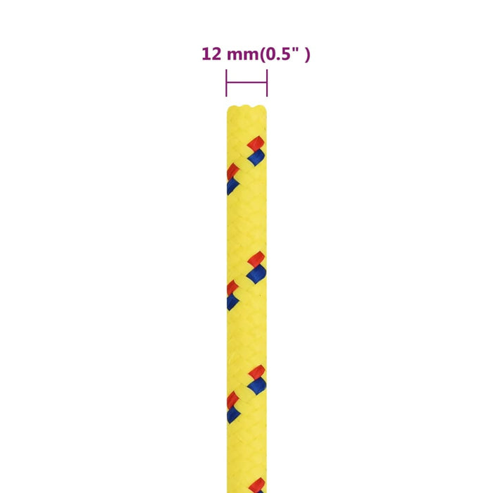 Corda Nautica Gialla 12 mm 100 m in Polipropilene