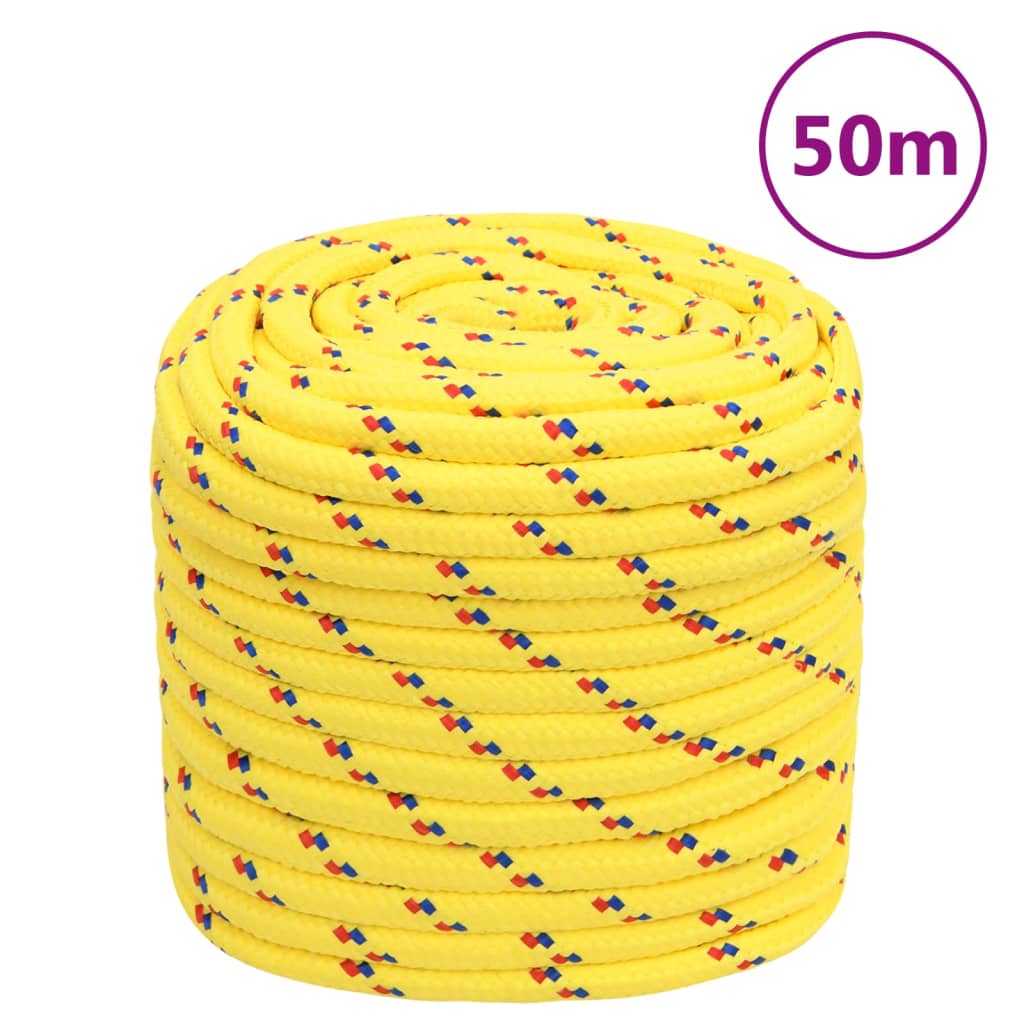 Corda Nautica Gialla 16 mm 50 m in Polipropilene cod mxl 49971