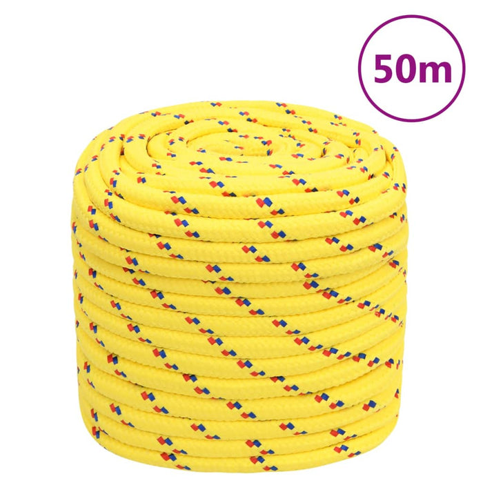 Corda Nautica Gialla 16 mm 50 m in Polipropilene cod mxl 49971