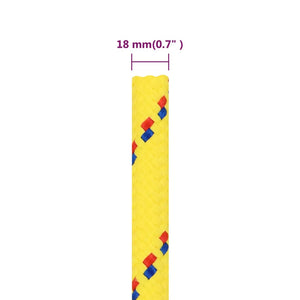 Corda Nautica Gialla 18 mm 50 m in Polipropilene 152630