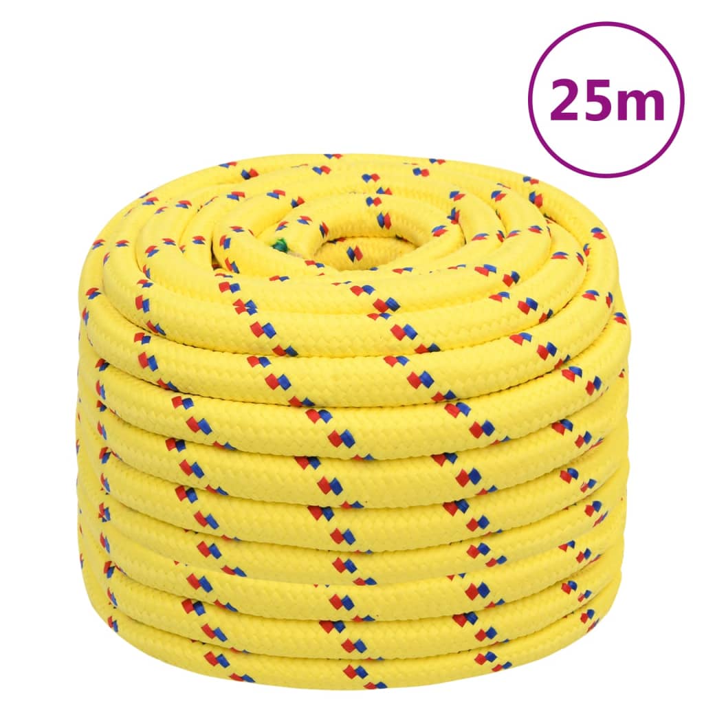 Corda Nautica Gialla 20 mm 25 m in Polipropilene cod mxl 47524