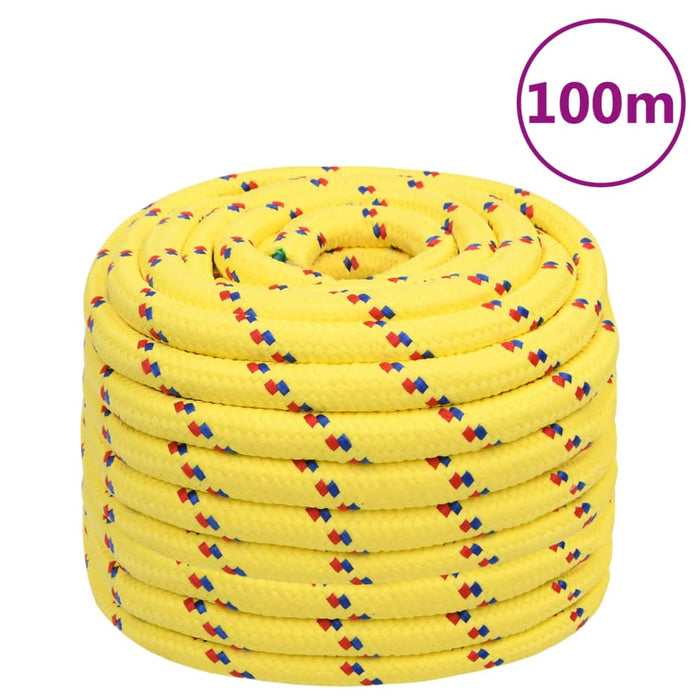 Corda Nautica Gialla 20 mm 100 m in Polipropilene cod mxl 49959