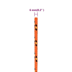 Corda Nautica Arancione 6 mm 100 m in Polipropilene 152657