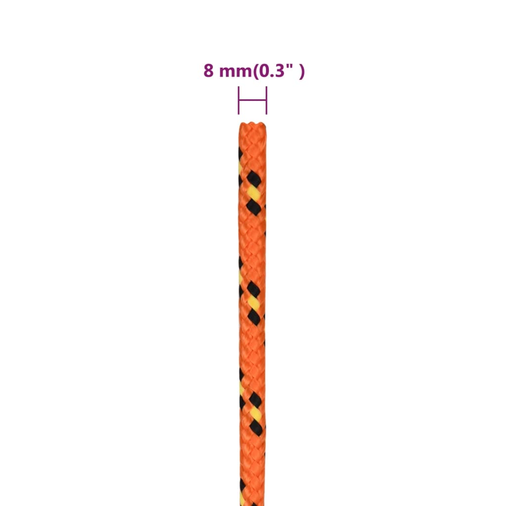 Corda Nautica Arancione 8 mm 500 m in Polipropilene 152664