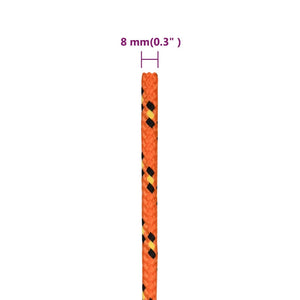 Corda Nautica Arancione 8 mm 500 m in Polipropilene 152664