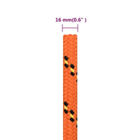 Corda Nautica Arancione 16 mm 25 m in Polipropilene 152678