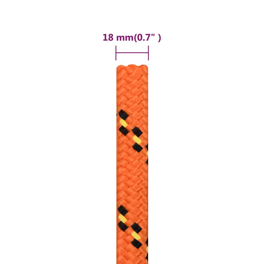 Corda per barca Arancione 18 mm 25 m in Polipropilene 152682