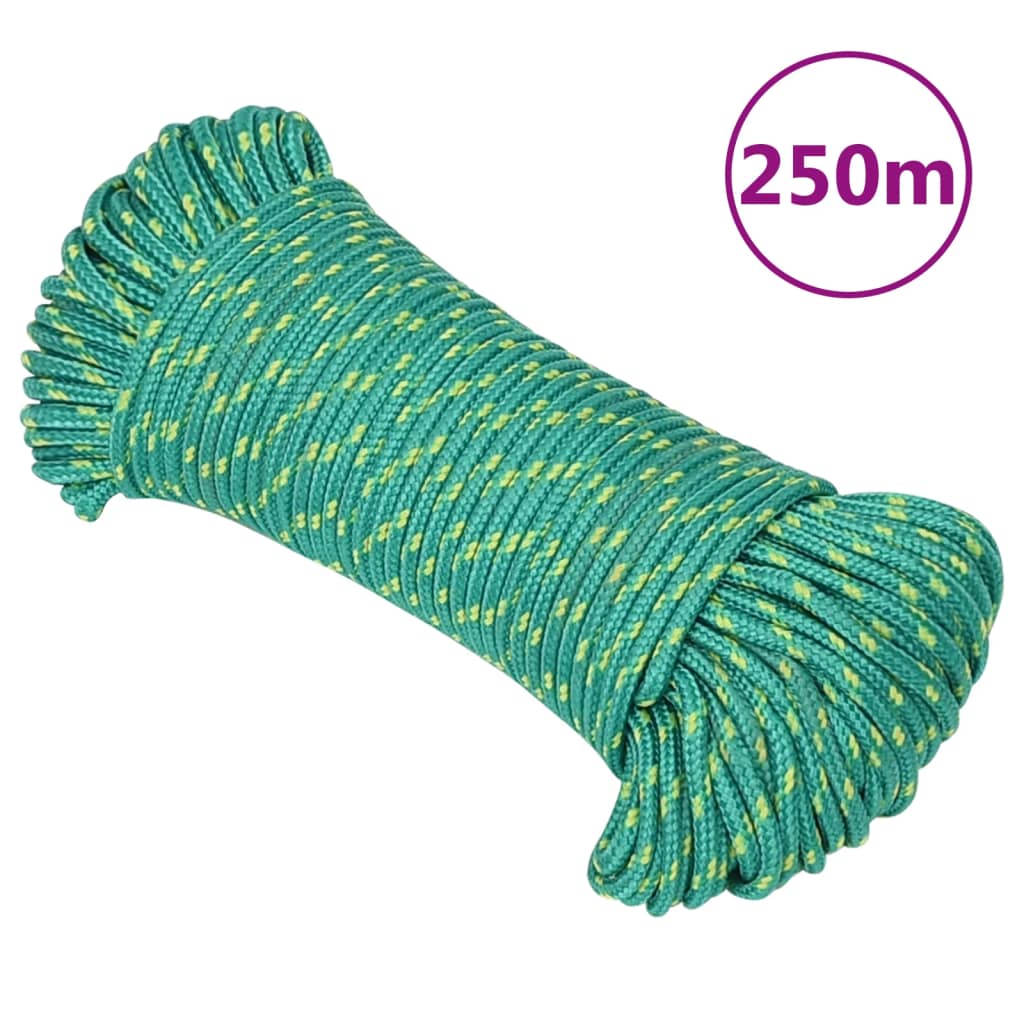 Corda Nautica Verde 3 mm 250 m in Polipropilene cod mxl 41825