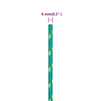 Corda Nautica Verde 6 mm 50 m in Polipropilene