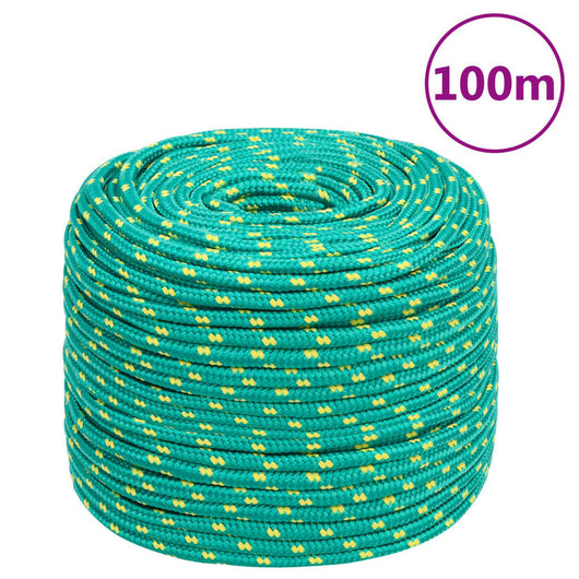 Corda Nautica Verde 6 mm 100 m in Polipropilene