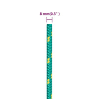 Corda per barca Verde 8 mm 25 m in Polipropilene 152713