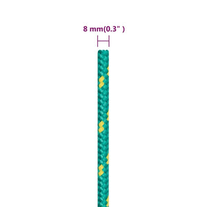 Corda per barca Verde 8 mm 25 m in Polipropilene 152713