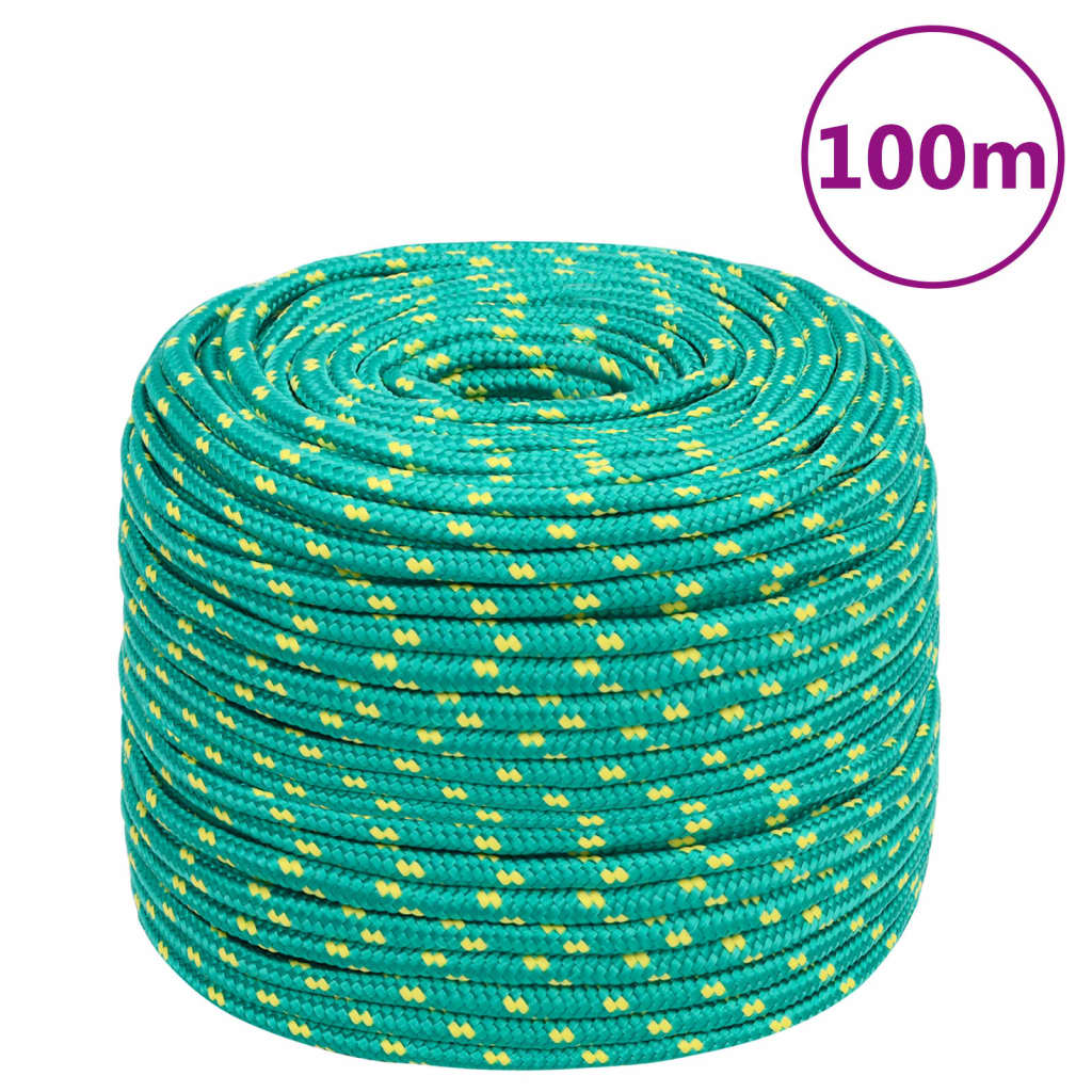 Corda Nautica Verde 8 mm 100 m in Polipropilene 152715