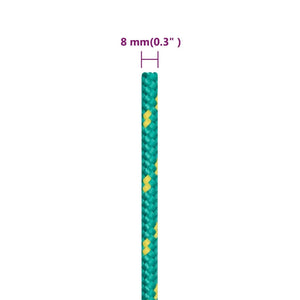 Corda Nautica Verde 8 mm 100 m in Polipropilene 152715