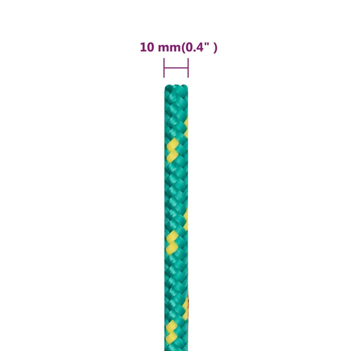 Corda Nautica Verde 10 mm 25 m in Polipropilene cod mxl 44297