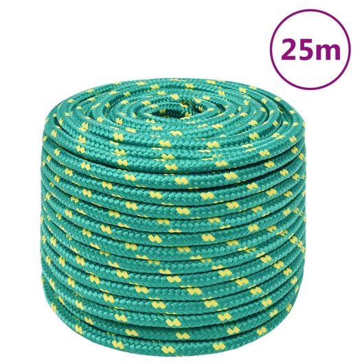 Corda Nautica Verde 12 mm 25 m in Polipropilene cod mxl 42885