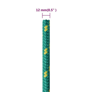 Corda Nautica Verde 12 mm 25 m in Polipropilene cod mxl 42885