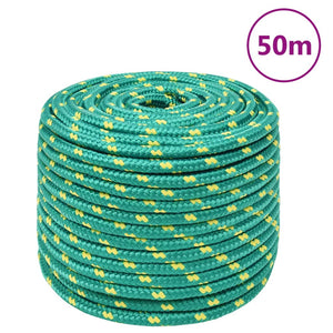 Corda Nautica Verde 14 mm 50 m in Polipropilene