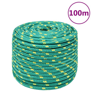 Corda Nautica Verde 14 mm 100 m in Polipropilene