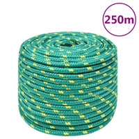 Corda Nautica Verde 14 mm 250 m in Polipropilene