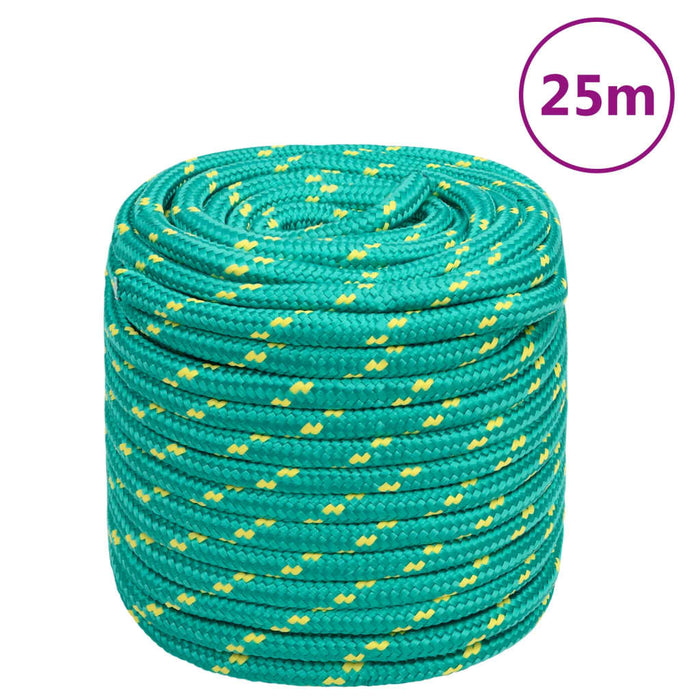 Corda Nautica Verde 16 mm 25 m in Polipropilene cod mxl 53772