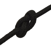 Corda da Lavoro Nera 3 mm 25 m in Poliestere cod 12451