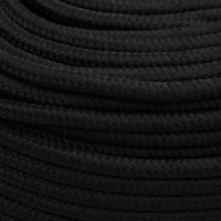 Corda da Lavoro Nera 6 mm 100 m in Poliestere cod mxl 41696