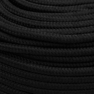 Corda da Lavoro Nera 10 mm 50 m in Poliestere cod mxl 42680