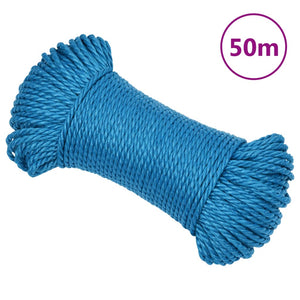 Corda da Lavoro Blu 3 mm 50 m in Polipropilenecod mxl 87082