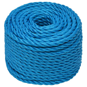 Corda da Lavoro Blu 10 mm 25 m in Polipropilene