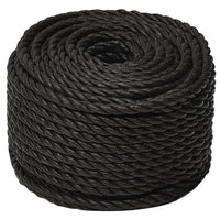 Corda da Lavoro Nera 10 mm 25 m in Polipropilene cod mxl 41497