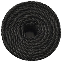 Corda da Lavoro Nera 10 mm 25 m in Polipropilene cod mxl 41497