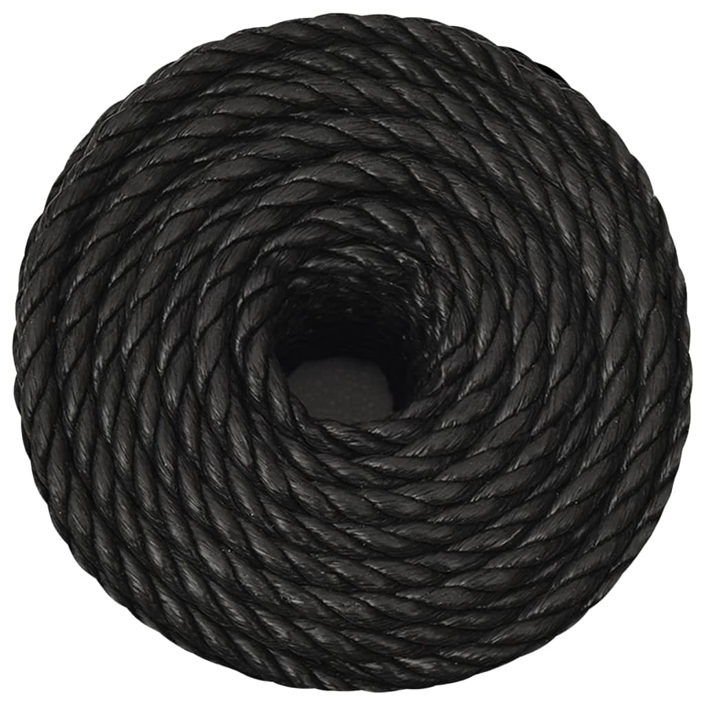 Corda da Lavoro Nera 10 mm 50 m in Polipropilene cod mxl 47928