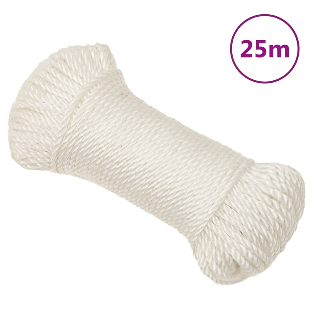 Corda da Lavoro Bianca 3 mm 25 m in Polipropilene cod mxl 40583