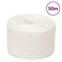 Corda da Lavoro Bianca 12 mm 50 m in Polipropilene cod mxl 48991