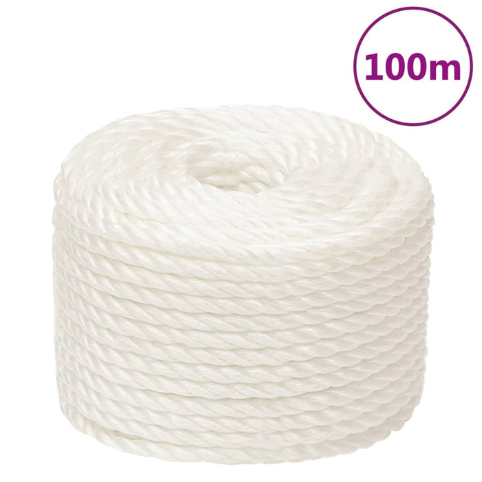 Corda da Lavoro Bianca 20 mm 100 m in Polipropilene cod mxl 43176