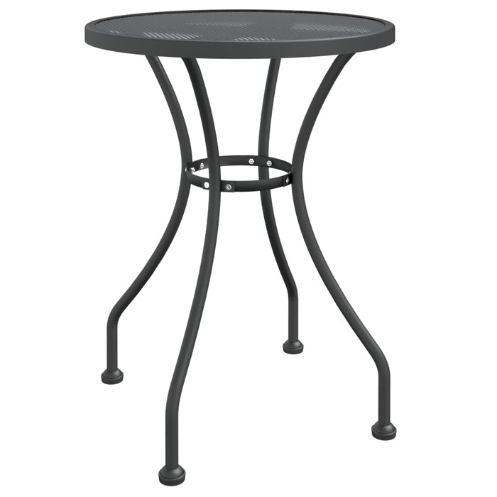 Set da Pranzo per Giardino 5pz Rete Metallica Espansa Antracite 3084708