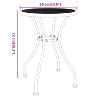 Set da Pranzo per Giardino 5pz Rete Metallica Espansa Antracite 3084708