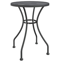 Set da Pranzo per Giardino 5pz Rete Metallica Espansa Antracite 3084710