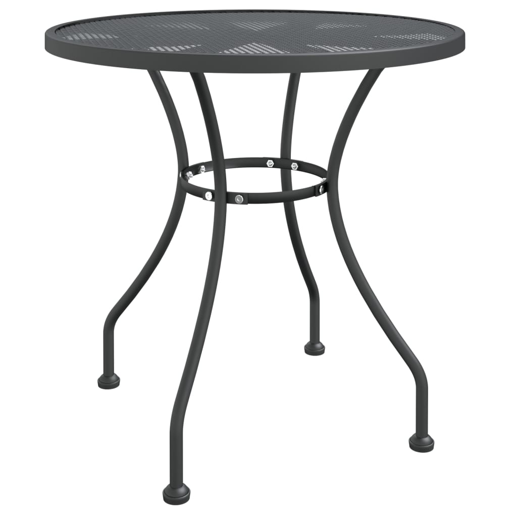 Set da Pranzo per Giardino 5pz Rete Metallica Espansa Antracite cod mxl 49322