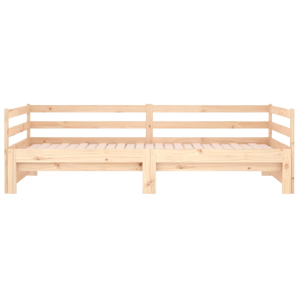 Dormeuse Estraibile 2x(90x190) cm Legno Massello di Pino 814654