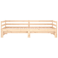 Dormeuse Estraibile 2x(90x190) cm Legno Massello di Pino 814654