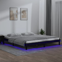 Giroletto con LED Nero 200x200 cm in Legno Massello cod mxl 58630