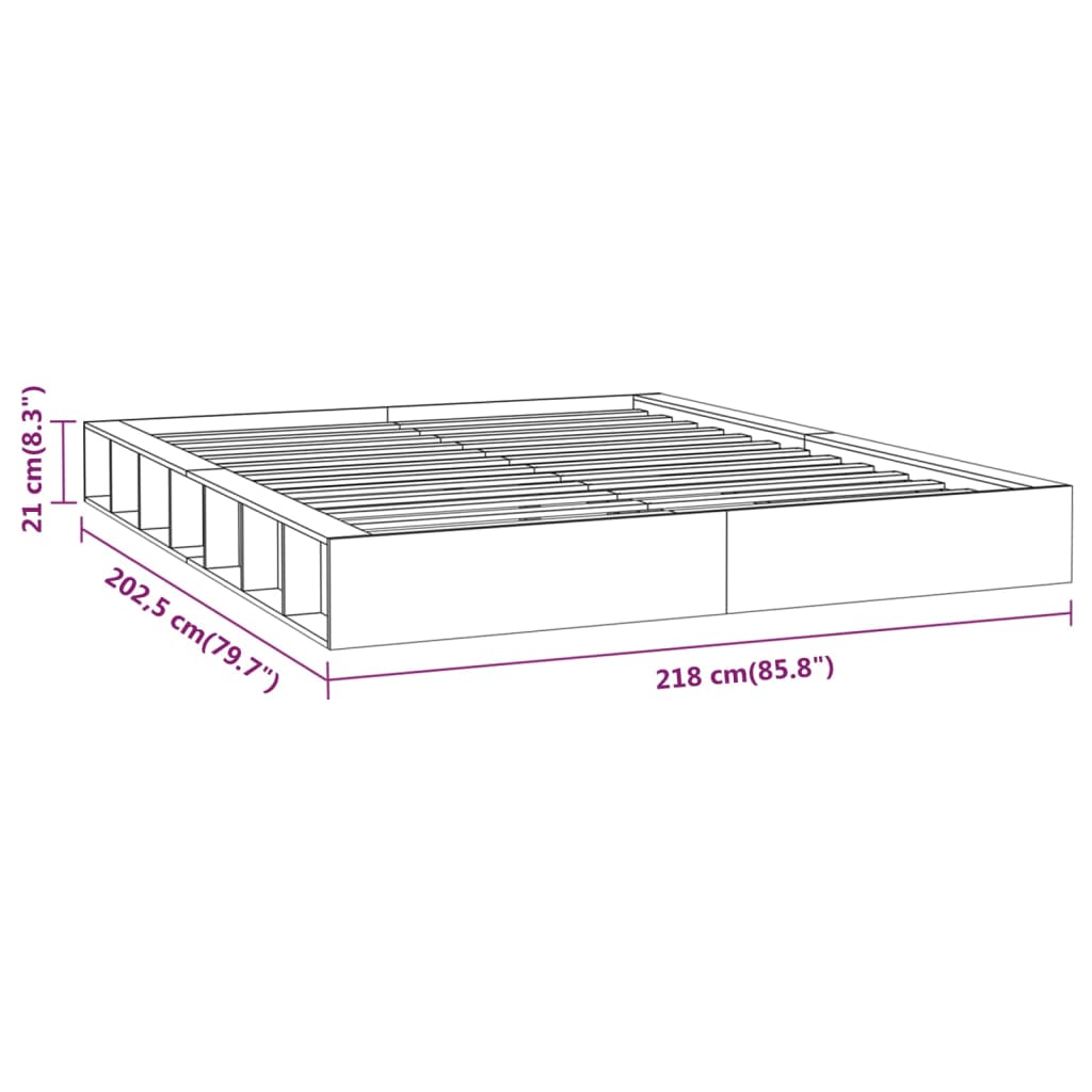 Giroletto 200x200 cm in Legno Massello 820656