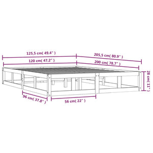 Giroletto 120x200 cm in Legno Massello 820791