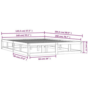 Giroletto 140x200 cm in Legno Massello cod mxl 58967